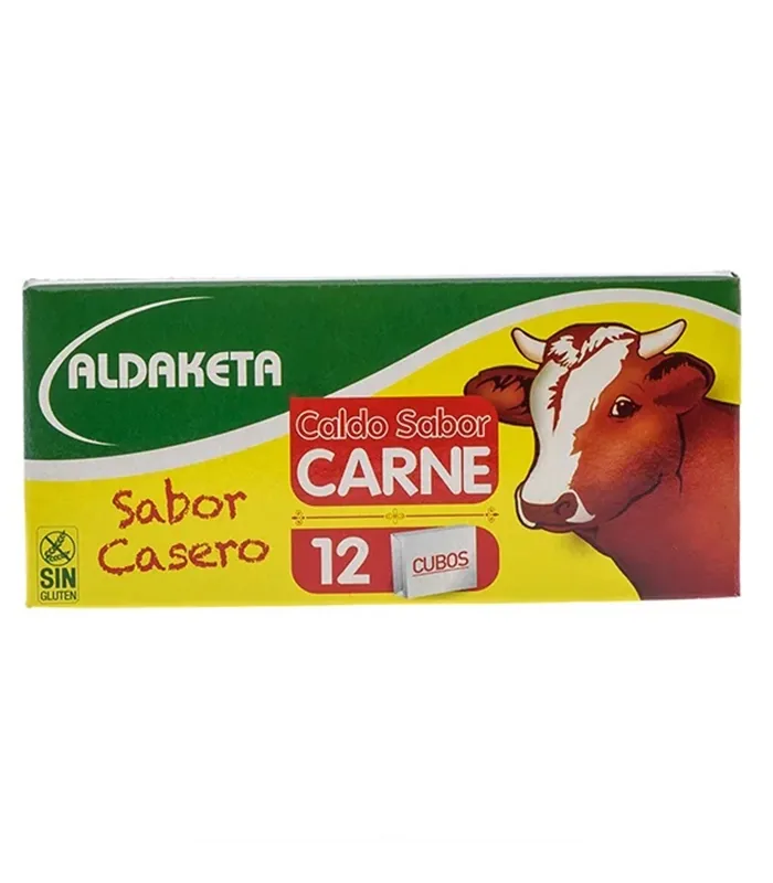 Photo of Aldaketa Beef Flavor Bouillon 10 g (Box of 12 Cubes) (Case of 288 Cubes)