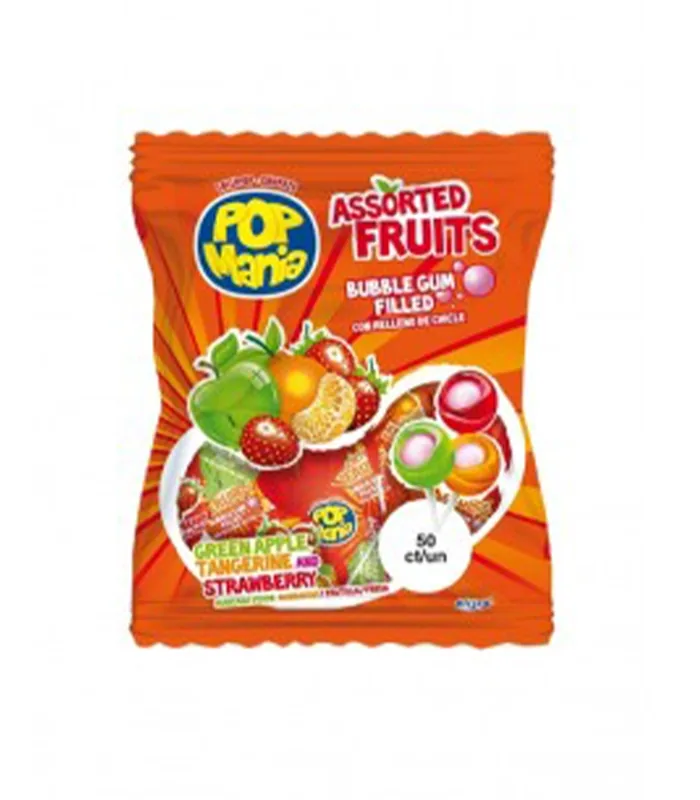 Foto de Chupa Chupa Pop Mania Frutas Surtidas 17 g Riclan (Bolsas x 50 Unidades) (Caja de 14 bolsas)
