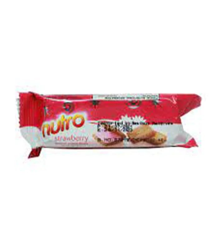 Foto de Galletas con Crema de Fresa 30 g NUTRO (Bolsa de 10 unidades) (Caja de 100 unidades)