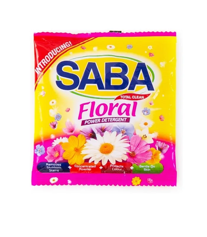 Foto de Detergente en Polvo Bolsa 100 g Saba Floral (Saco de 100 unidades)