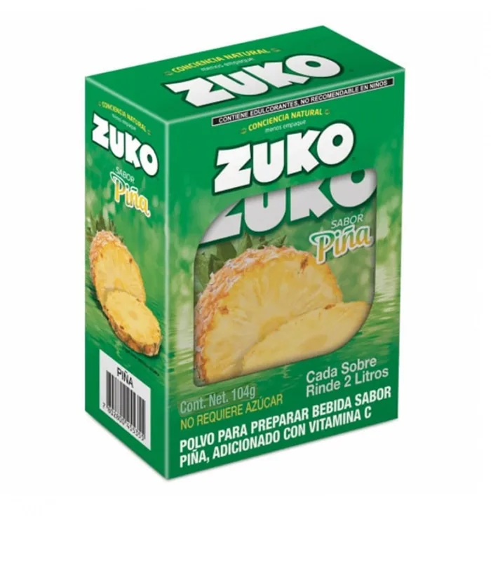 Foto de Refresco en polvo 2L de Piña 13 g ZUKO (Cajita de 8unidades) (Caja de 96 unidades)