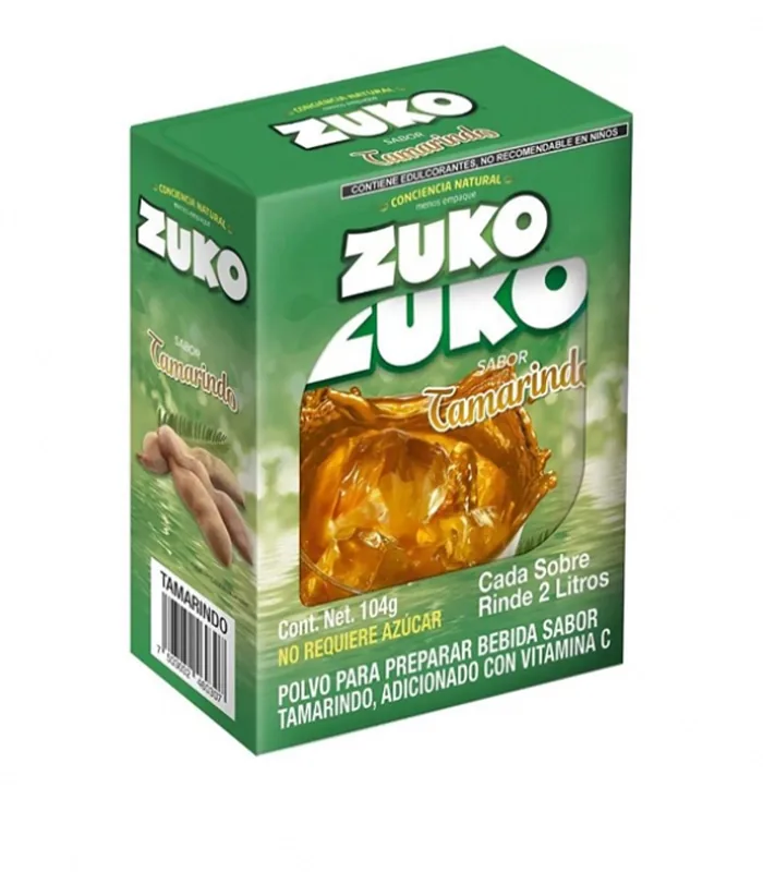 Foto de Refresco en polvo 2L de Tamarindo 13 g ZUKO (Cajita de 8 unidades) (Caja de 96 unidades)