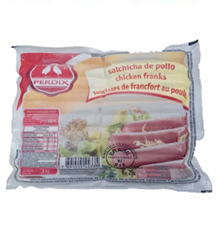 Foto de Salchicha de Pollo Congelada 3 Kg Perdix (Caja de 12 Kg)