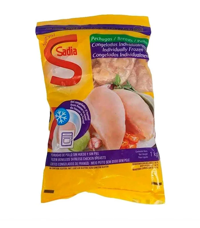 Foto de Pechuga de Pollo S/Hueso S/Piel Congelada 1 Kg Sadia (Caja de 12 Kg)